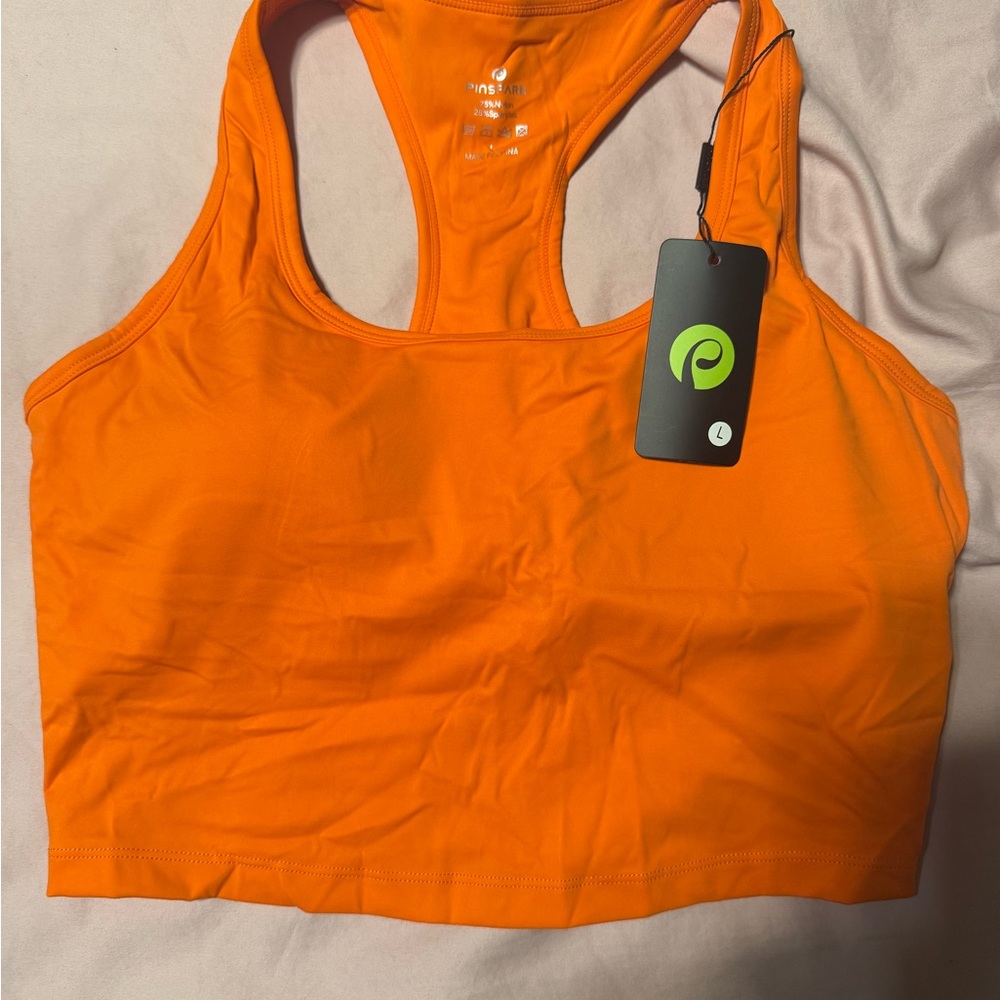 Pursue Light Support Racerback Sports Bra - Orange